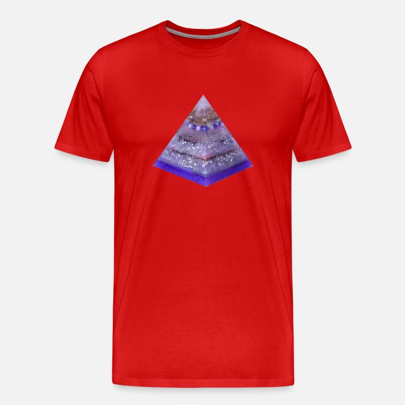 Wunscherfüllung Pyramide - Männer Premium Bio T-Shirt - Rot