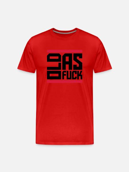 old AF Text Logo - Men's Premium Organic T-Shirt - red