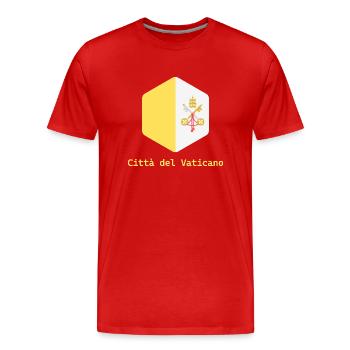 Vatican City - Men's Premium Organic T-Shirt - red - Front - Damien (186cm)