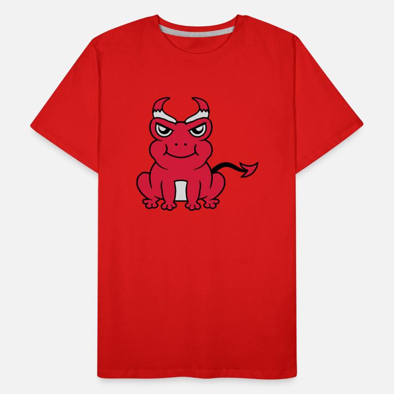 Devil Horns Frog Demon Men's Premium Organic T-Shirt