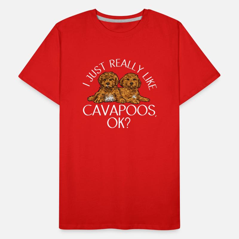 Cavapoo Cavoodle Capoodle Hund Männer Premium Bio T-Shirt