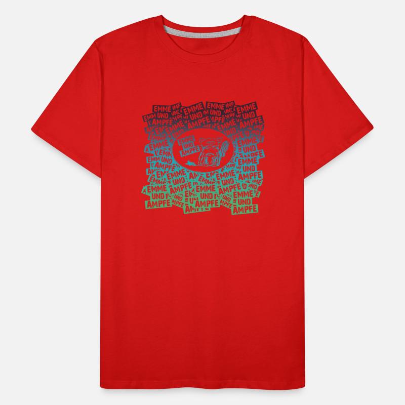 EMMEUNDAMPFE STICKERBOMB - Dégradé de couleurs T-shirt bio Premium Homme