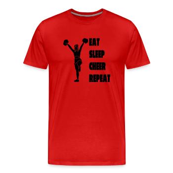 Cheerleader Cheerleader Girls Cheerleading - Men's Premium Organic T-Shirt - red - Front - Damien (186cm)