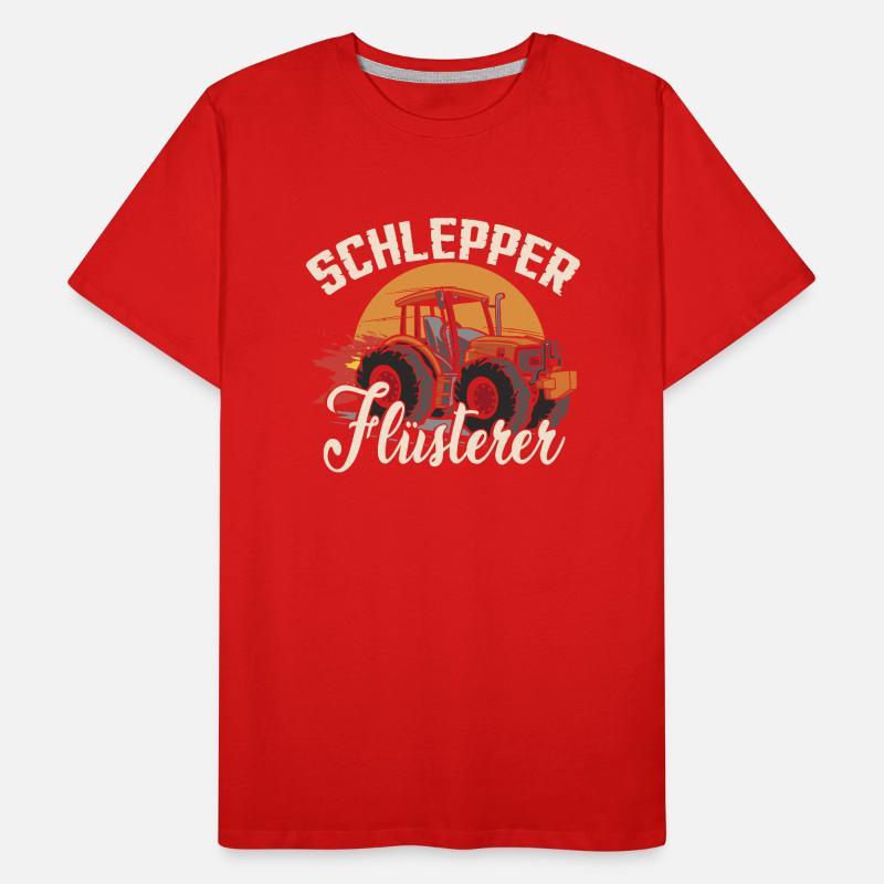 Schlepper Flüsterer | Traktor | Trecker Männer Premium Bio T-Shirt