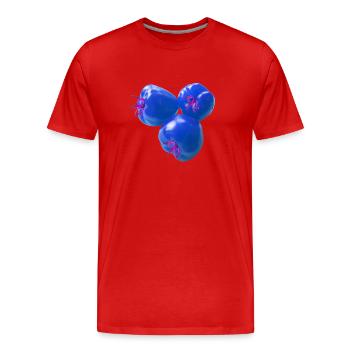 Tomates,Tomates bleues,Tormats en panicule,Tomate,Popart - T-shirt bio Premium Homme - rouge - Devant - Damien (186cm)