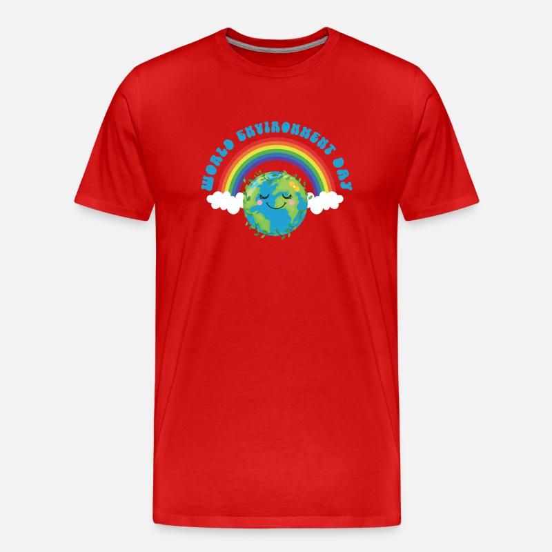 World environment day - Männer Premium Bio T-Shirt - Rot