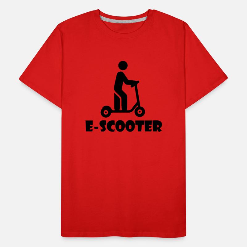 Roller Scooter E-Scooter T-shirt bio Premium Homme