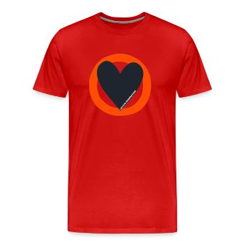 Letzte Generation - Männer Premium Bio T-Shirt - Rot - Vorne - Damien (186cm)