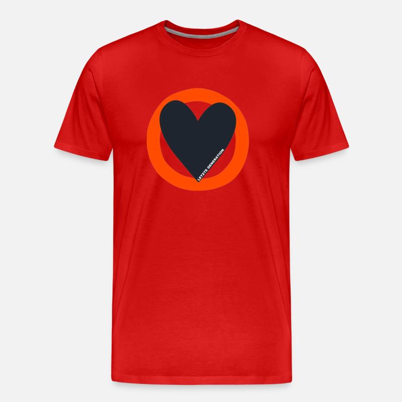 Letzte Generation - Männer Premium Bio T-Shirt - Rot