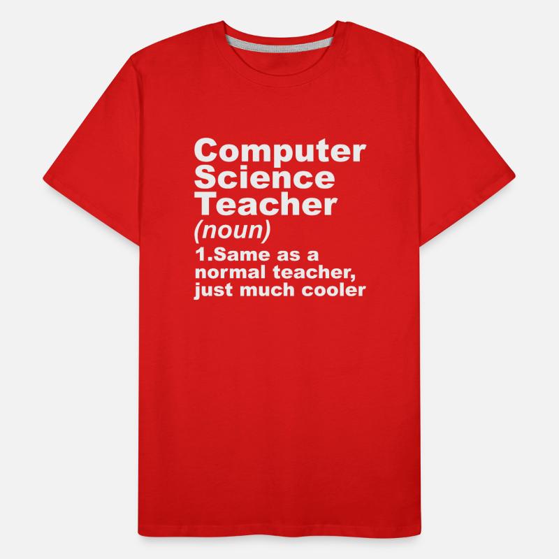 Définition de l’enseignant en informatique T-shirt bio Premium Homme