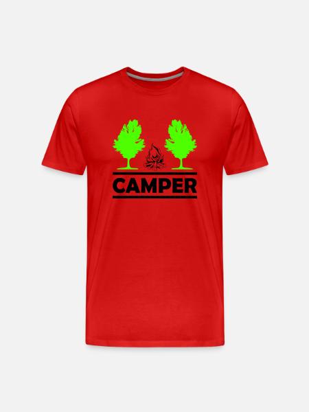 camper - Men's Premium Organic T-Shirt - red