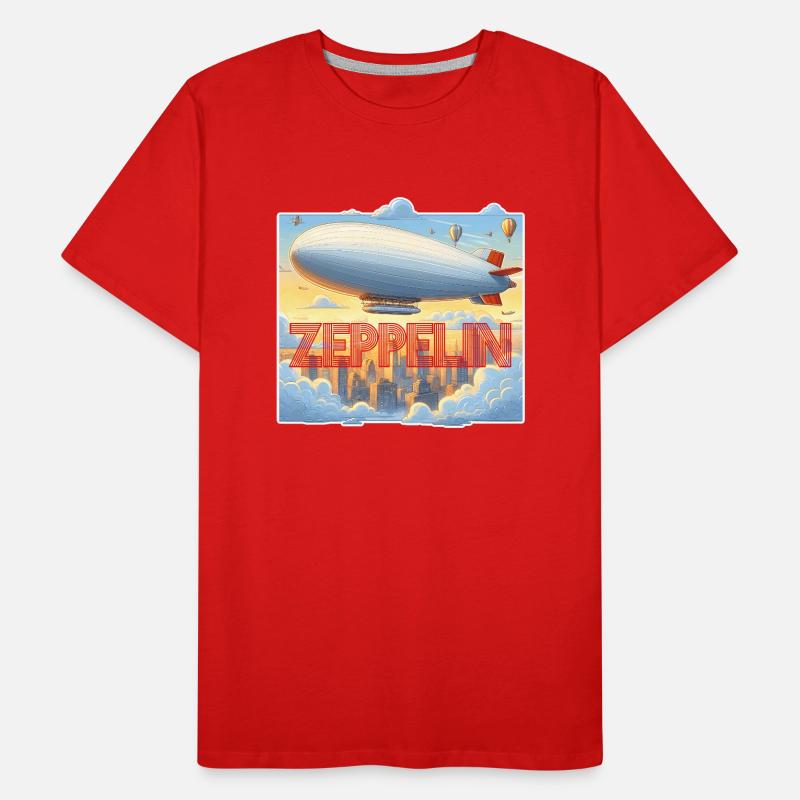 Zeppelin Luftschiff Männer Premium Bio T-Shirt