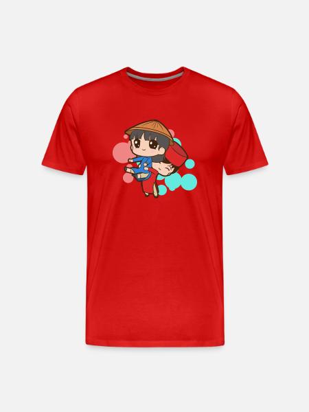 Vietnam Viet Kieu Vietnamese Flagge I Geschenk - Männer Premium Bio T-Shirt - Rot