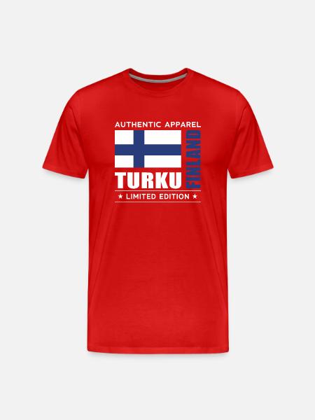 Turku - Men's Premium Organic T-Shirt - red