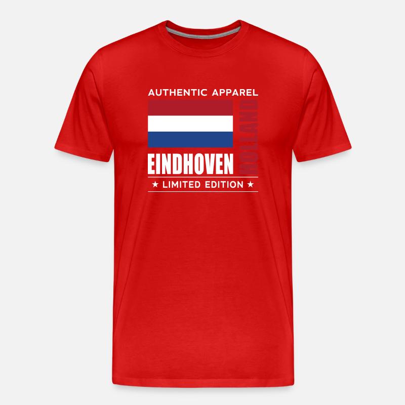 Eindhoven - Männer Premium Bio T-Shirt - Rot