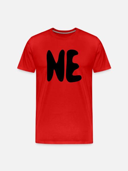 ne - Männer Premium Bio T-Shirt - Rot