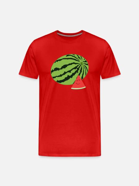 Pastèque heureuse - T-shirt bio Premium Homme - rouge