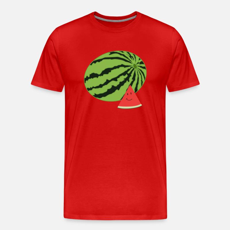 Pastèque heureuse - T-shirt bio Premium Homme - rouge