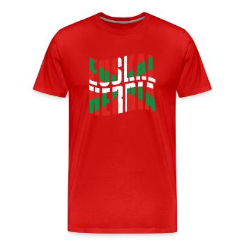 Basken Basco Euskotarak Baskische Sprache - Männer Premium Bio T-Shirt - Rot - Vorne - Damien (186cm)