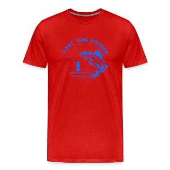fisch, fisch, angeln, see, meer, angeln, fauna, exotisch - Männer Premium Bio T-Shirt - Rot - Vorne - Damien (186cm)