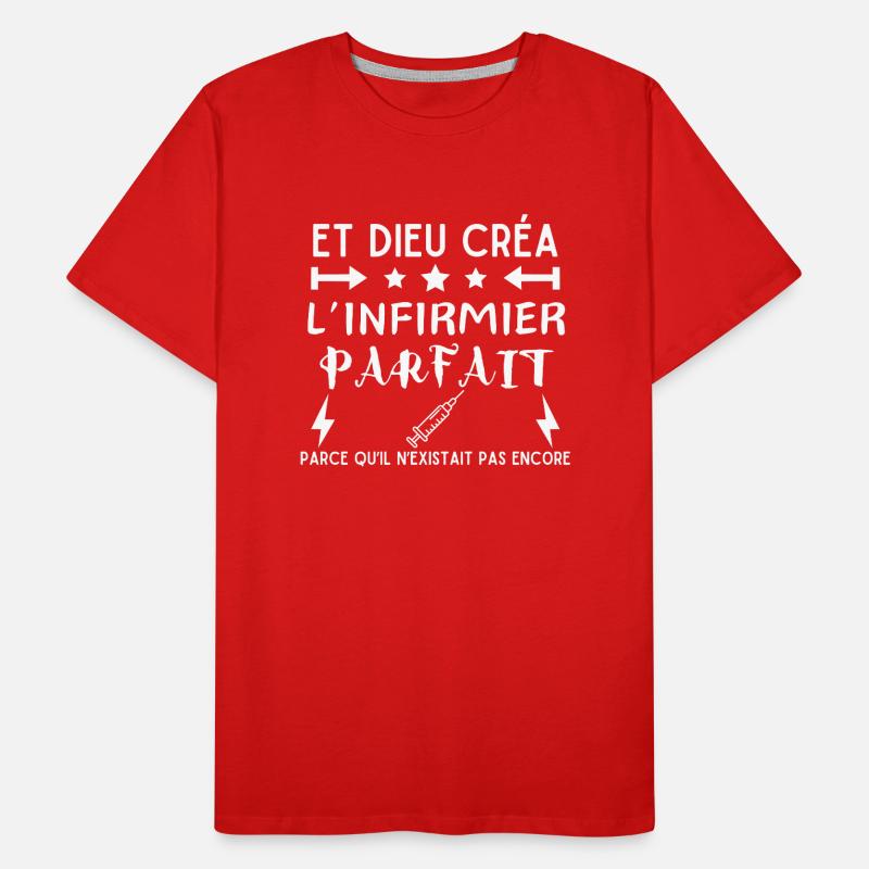 GOTT SCHUF DIE PERFEKTE KRANKENSCHWESTER Männer Premium Bio T-Shirt