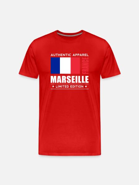 Marseille - T-shirt bio Premium Homme - rouge
