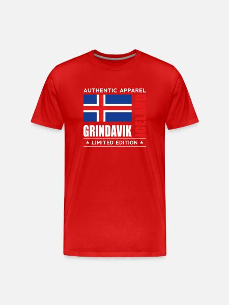 Grindavik - T-shirt bio Premium Homme - rouge