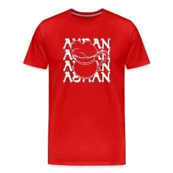 Ayran Türkisch Joghurt Gericht Küche Döner Salz - Männer Premium Bio T-Shirt - Rot - Vorne - Damien (186cm)