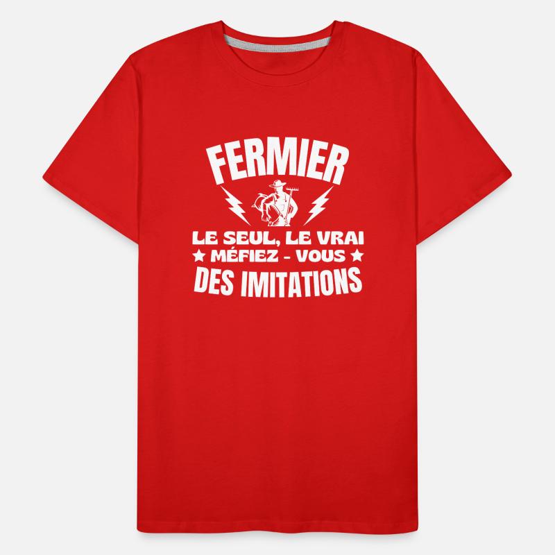 FARMER DER EINZIG WAHRE Männer Premium Bio T-Shirt