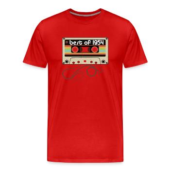 Legendärer Jahrgang 1954 - Männer Premium Bio T-Shirt - Rot - Vorne - Damien (186cm)