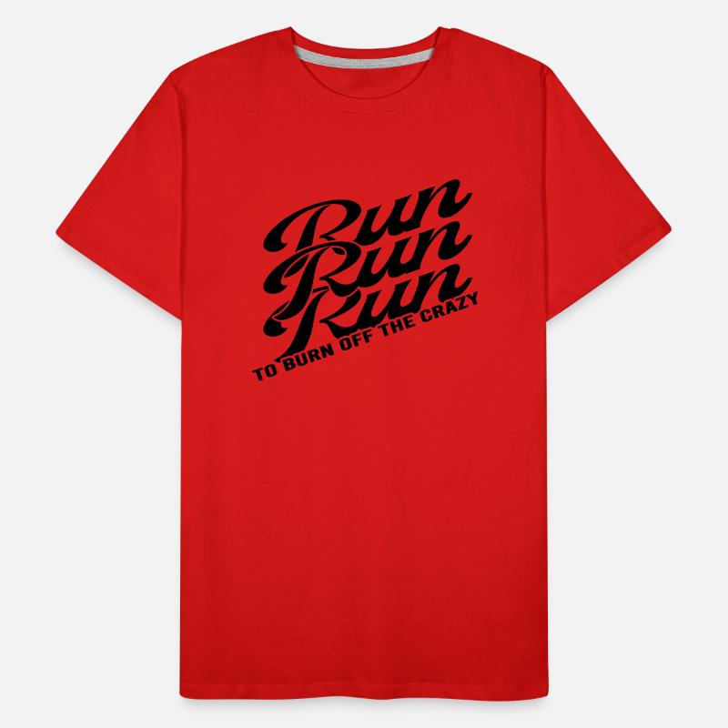 RUN Läufer läuft Marathon Laufschuhe Running Männer Premium Bio T-Shirt