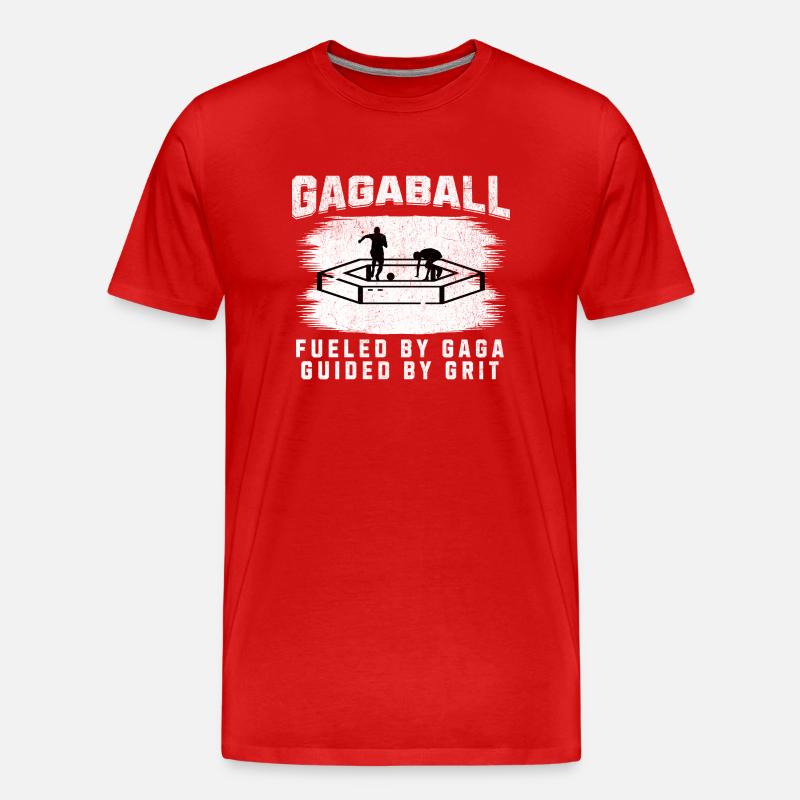 Gagaball - Männer Premium Bio T-Shirt - Rot
