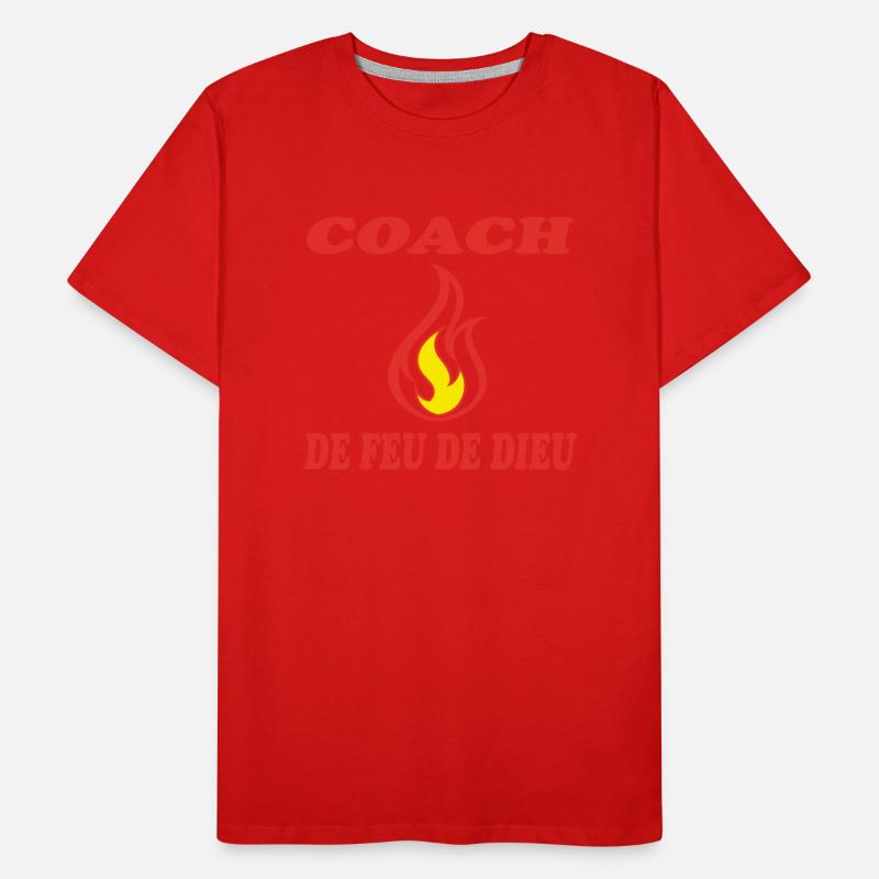 COACH DE FEU DE DIEU T-shirt bio Premium Homme