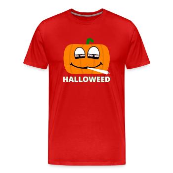 Hiweed - T-shirt bio Premium Homme - rouge - Devant - Damien (186cm)