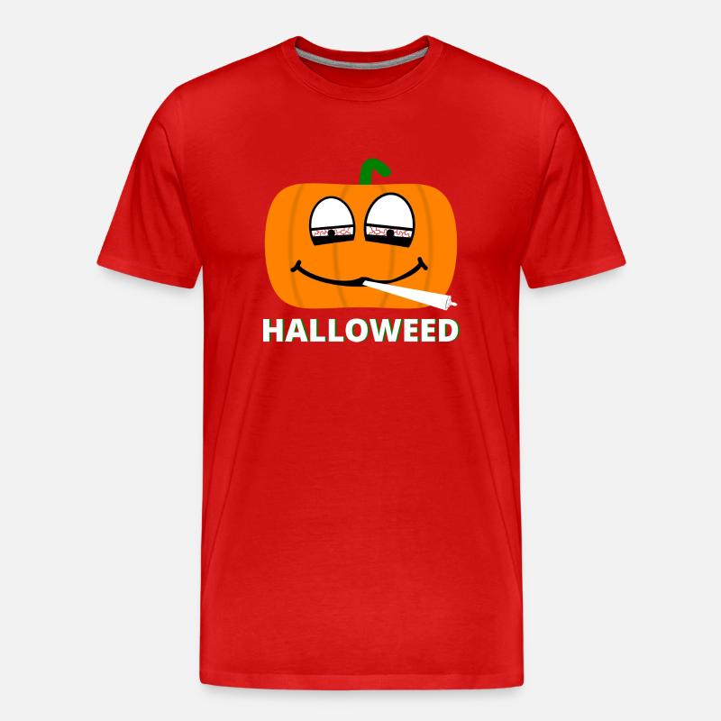 Halloweed - Männer Premium Bio T-Shirt - Rot