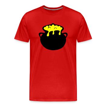 kettle - Men's Premium Organic T-Shirt - red - Front - Damien (186cm)