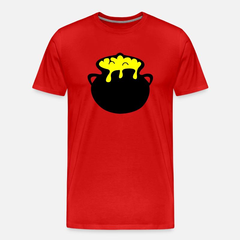 kessel - Männer Premium Bio T-Shirt - Rot