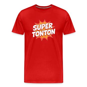Super tonton - T-shirt bio Premium Homme - rouge - Devant - Damien (186cm)