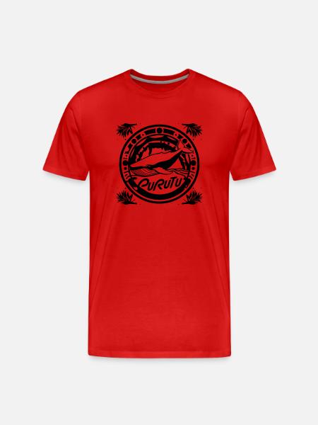 Baleines Rurutu - T-shirt bio Premium Homme - rouge