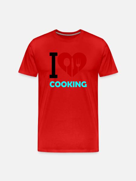 J’adore cuisiner - T-shirt bio Premium Homme - rouge