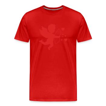 cupid - Men's Premium Organic T-Shirt - red - Front - Damien (186cm)