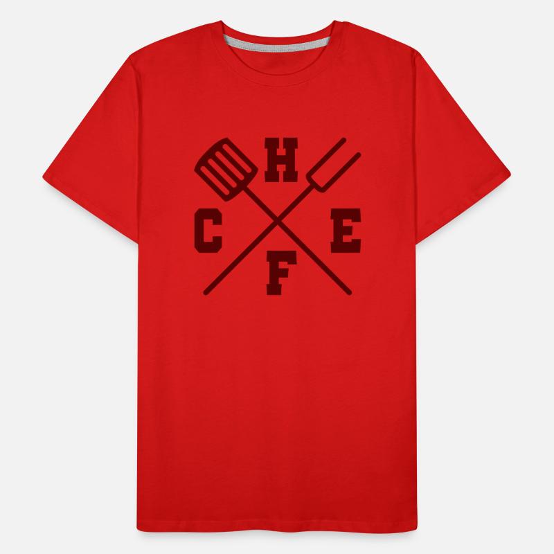 Cuisinier / chef: Chef T-shirt bio Premium Homme