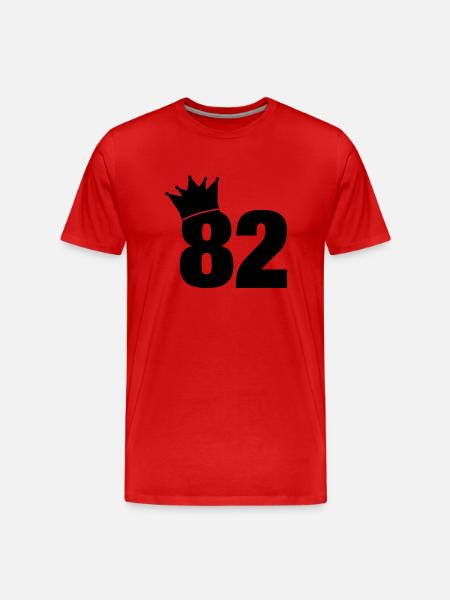 82_krone_f1 - Männer Premium Bio T-Shirt - Rot