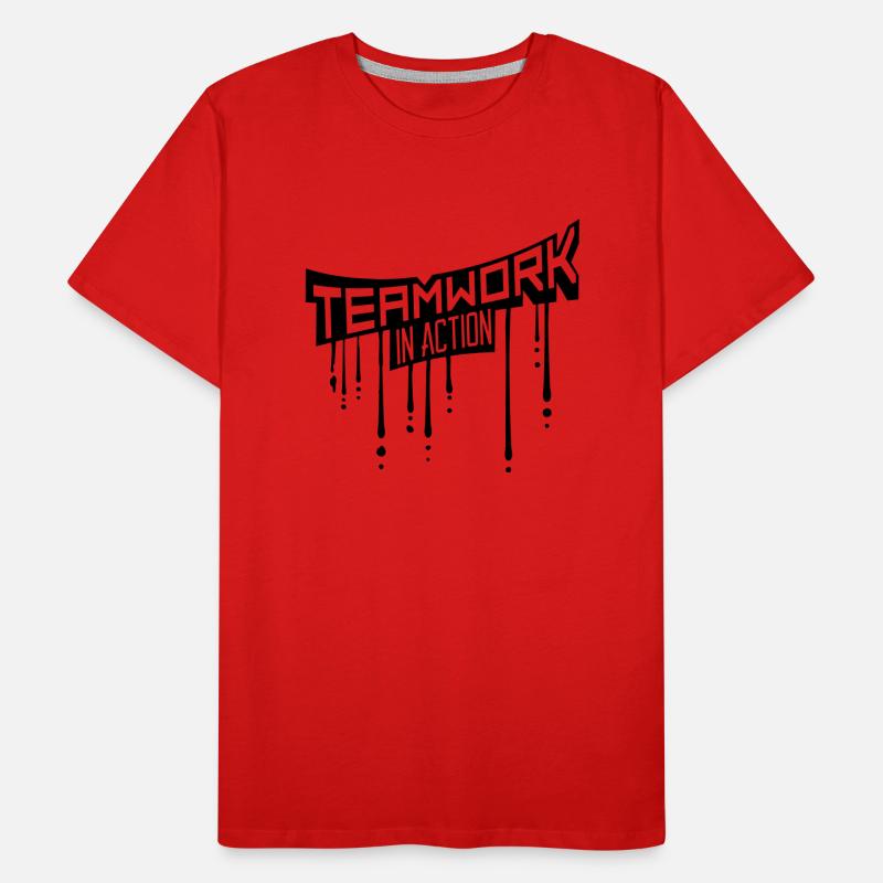 tropfen graffiti stempel crew teamwork cool design T-shirt bio Premium Homme