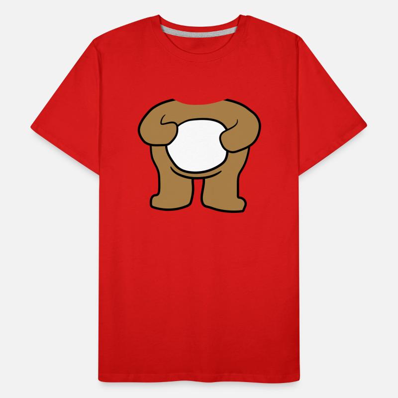 baer koerper without upside-down suesser smaller t Men's Premium Organic T-Shirt