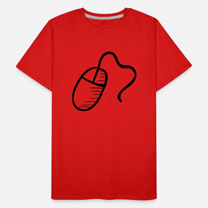 Computer Mouse Männer Premium Bio T-Shirt