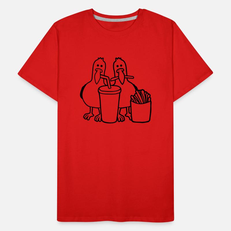 Mouettes de restauration rapide volées T-shirt bio Premium Homme