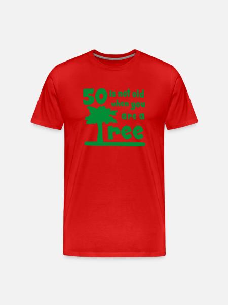 50 - Men's Premium Organic T-Shirt - red