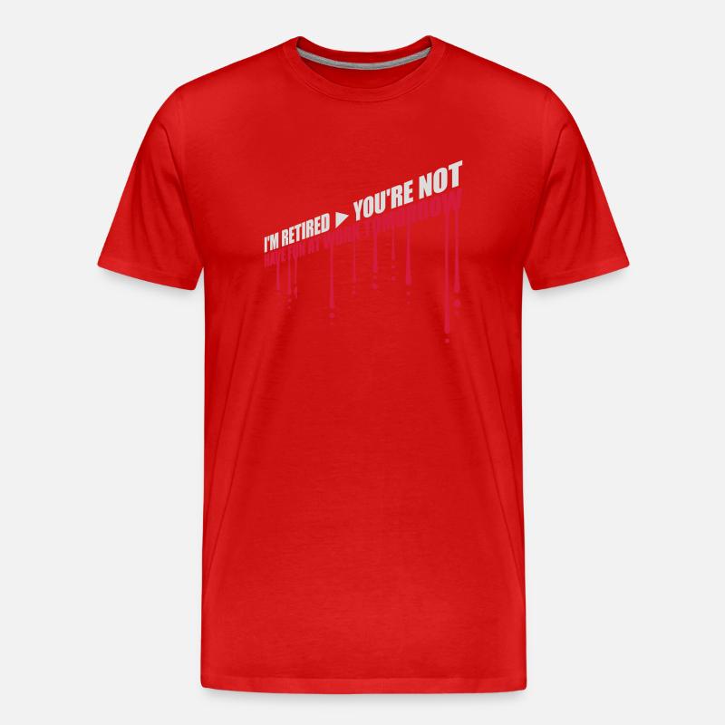 have fun at work - Männer Premium Bio T-Shirt - Rot