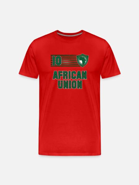 African Union Football Team - Men's Premium Organic T-Shirt - red